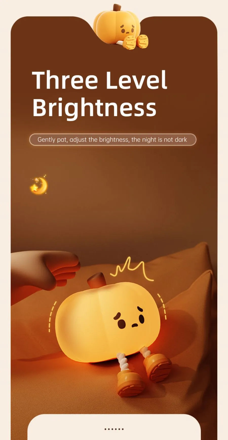 Cute Pumpkin Night Light