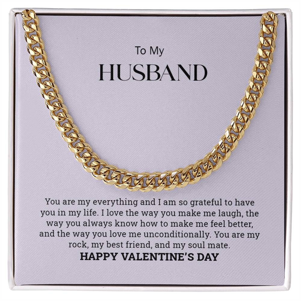 To My Husband | Cuban Link Chain