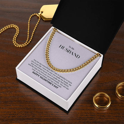 To My Husband | Cuban Link Chain