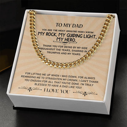 To My Dad | Cuban Link Chain