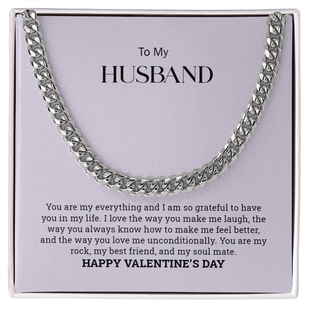 To My Husband | Cuban Link Chain