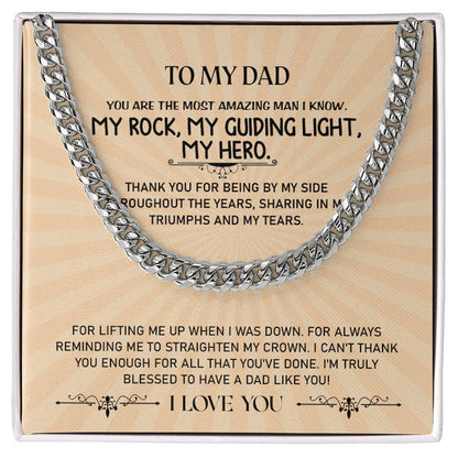 To My Dad | Cuban Link Chain