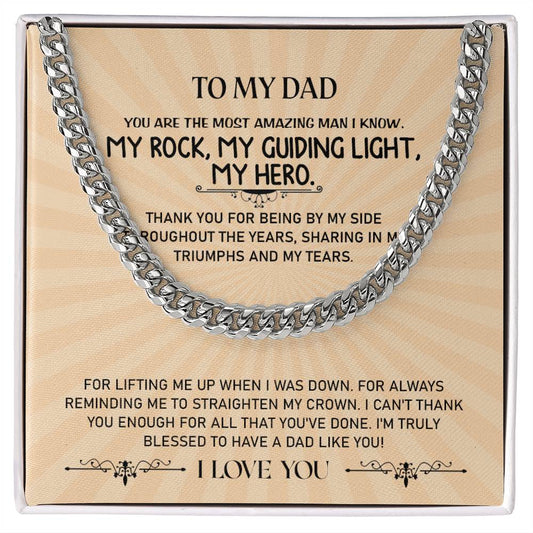 To My Dad | Cuban Link Chain