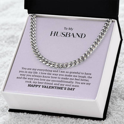 To My Husband | Cuban Link Chain